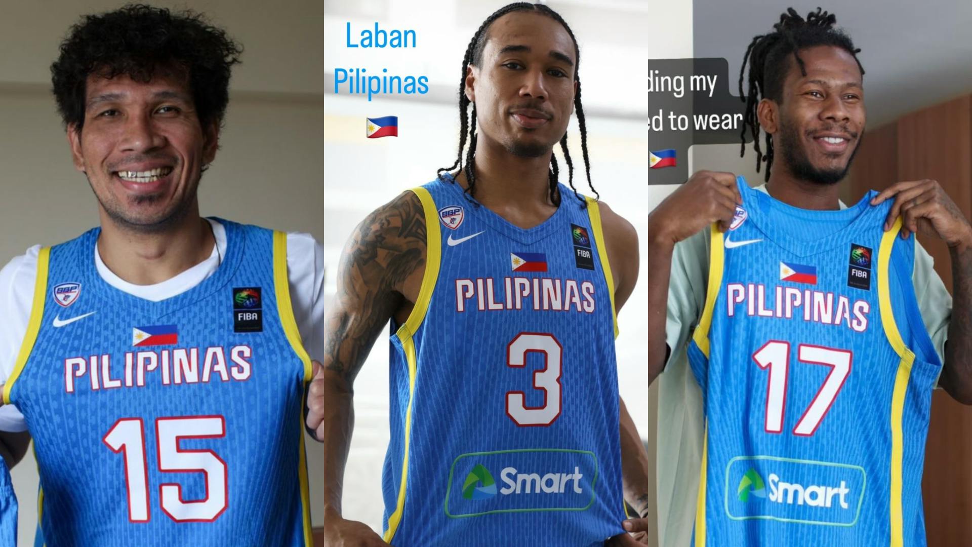 Gilas stars preview new Pilipinas jerseys ahead of FIBA Olympic Qualifying Tournament